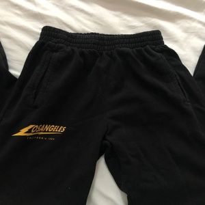 Black Brandy Melville Los Angeles sweatpants